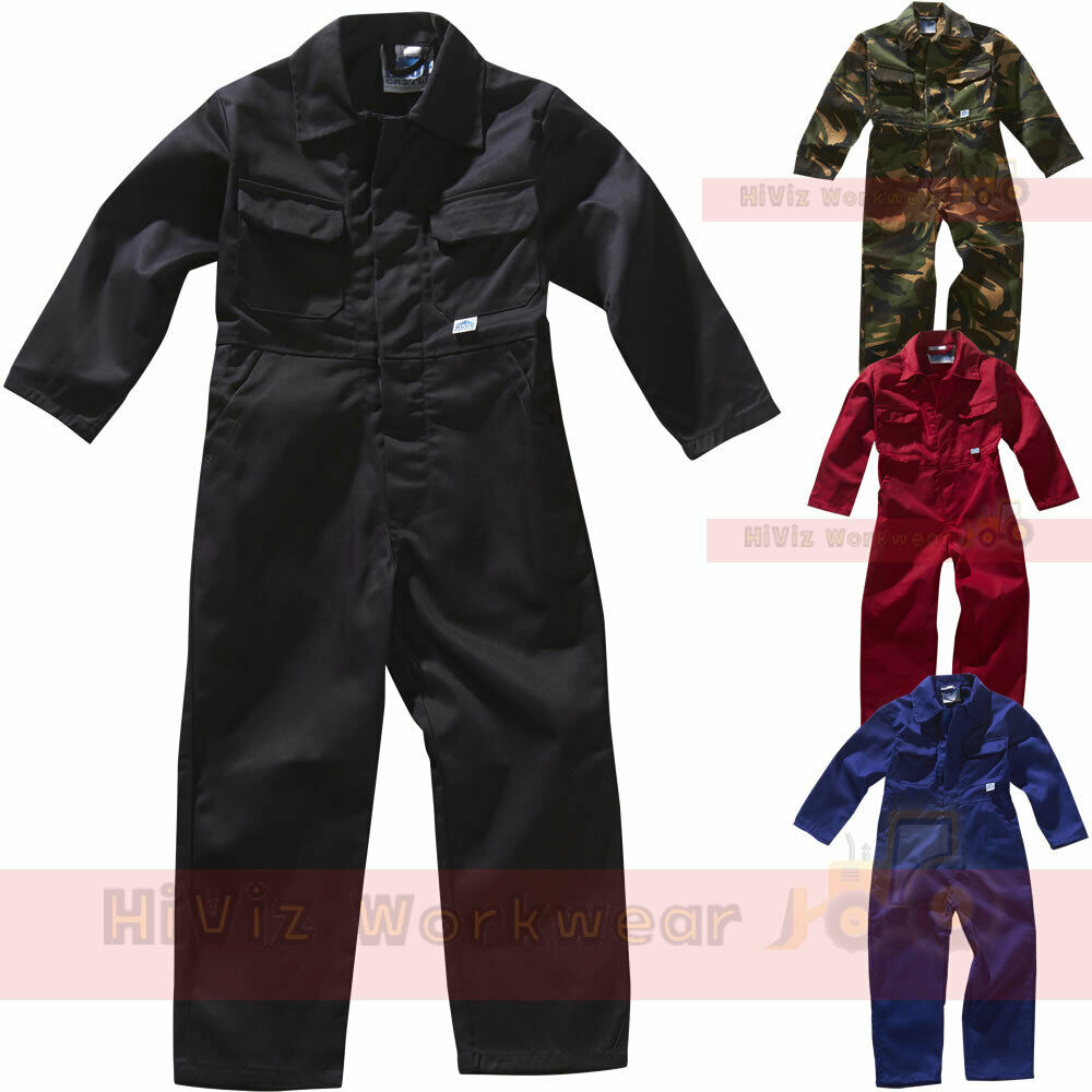 Kids Boilersuit Childrens Work Coverall Boys Girls Overalls School All In One